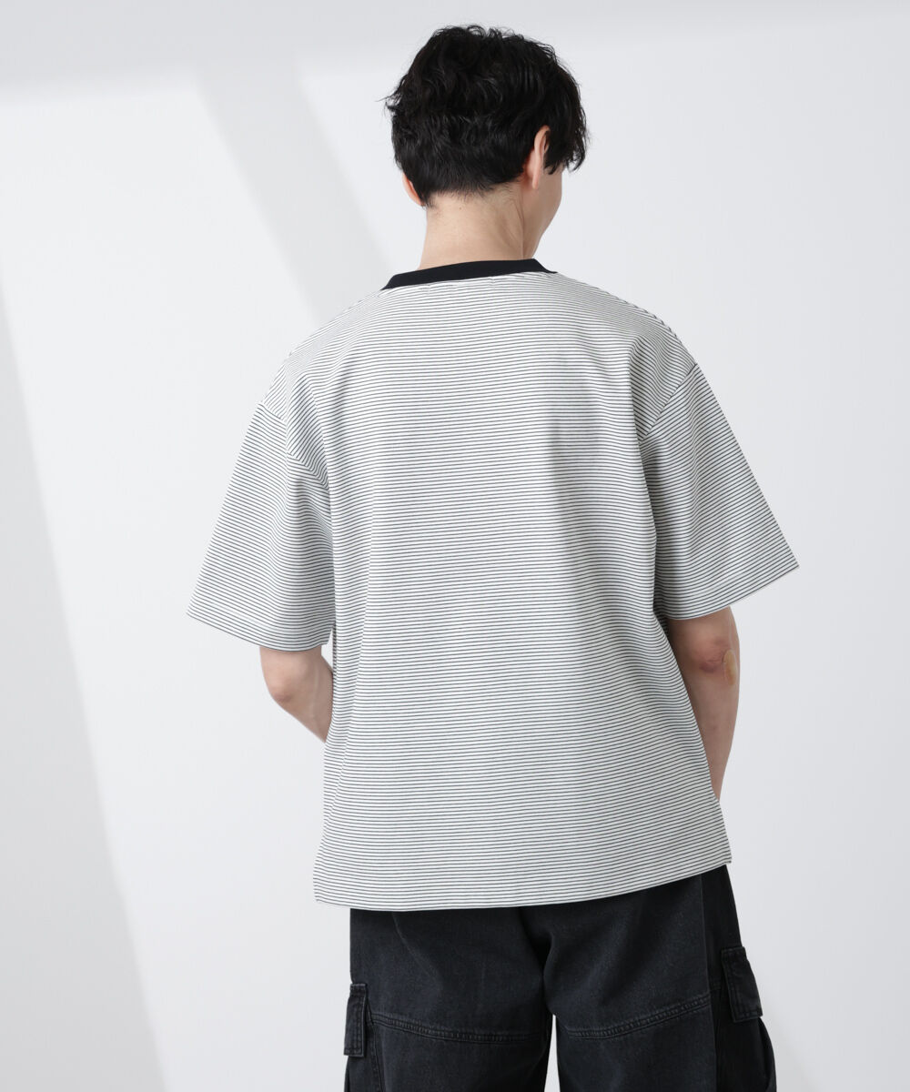 nano･universe「ワイドシルエットボーダーTシャツ」|Tシャツ・カットソー|