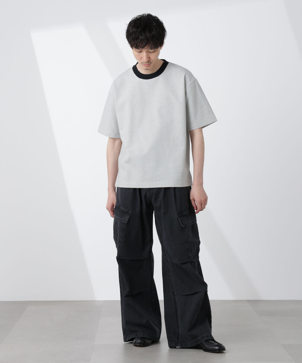 nano･universe「ワイドシルエットボーダーTシャツ」|Tシャツ・カットソー|