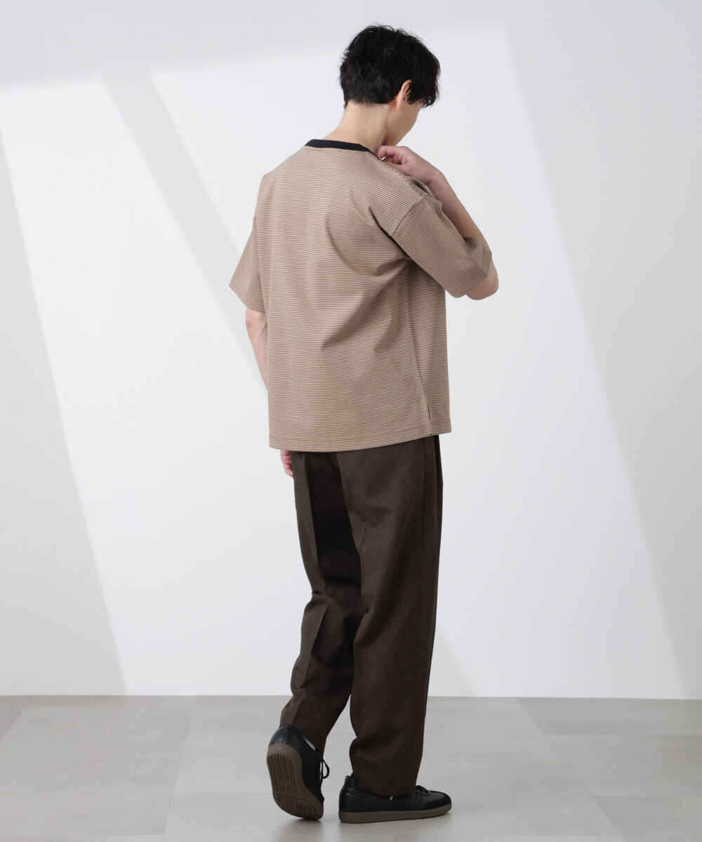 nano･universe「ワイドシルエットボーダーTシャツ」|Tシャツ・カットソー|