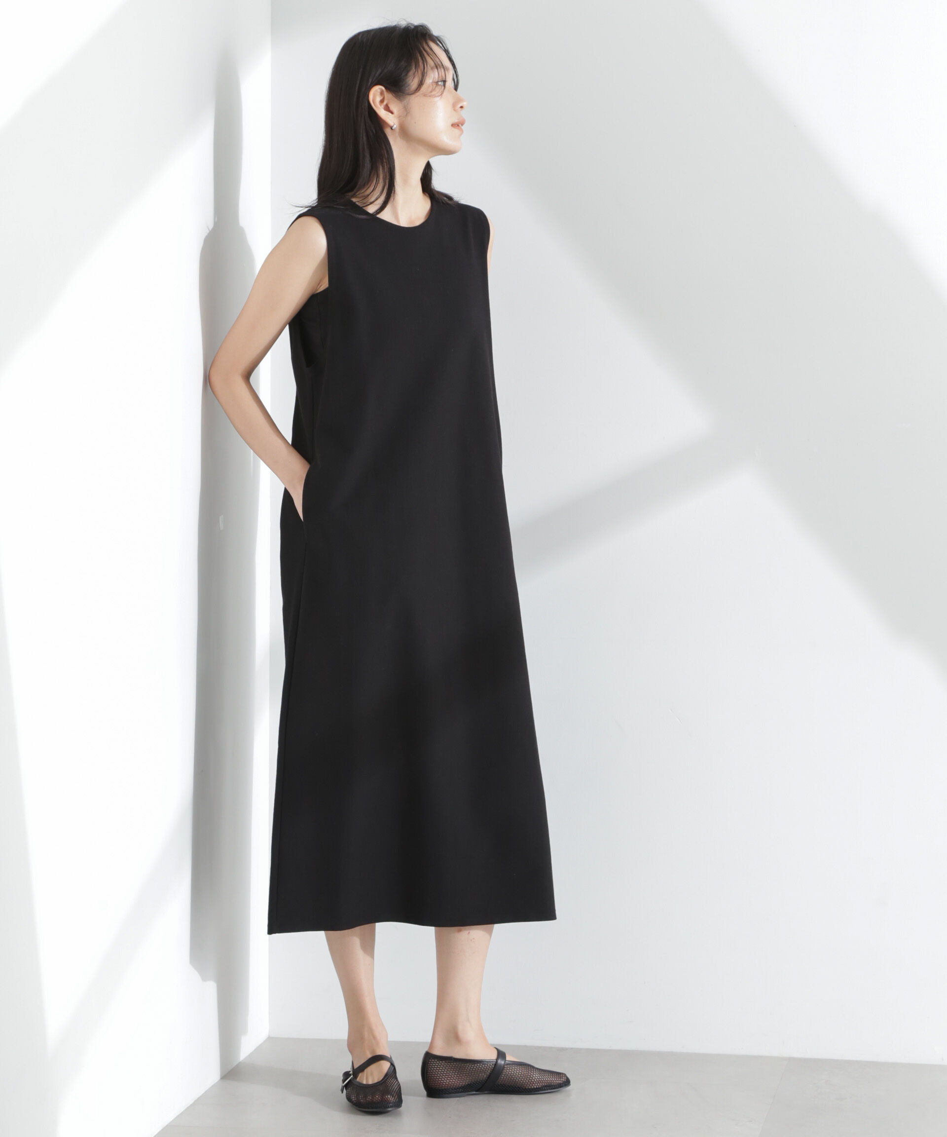 nano･universe「「MC」coveross(R)ツイル調 冷感プレーティング天竺ワンピース」|ワンピース|