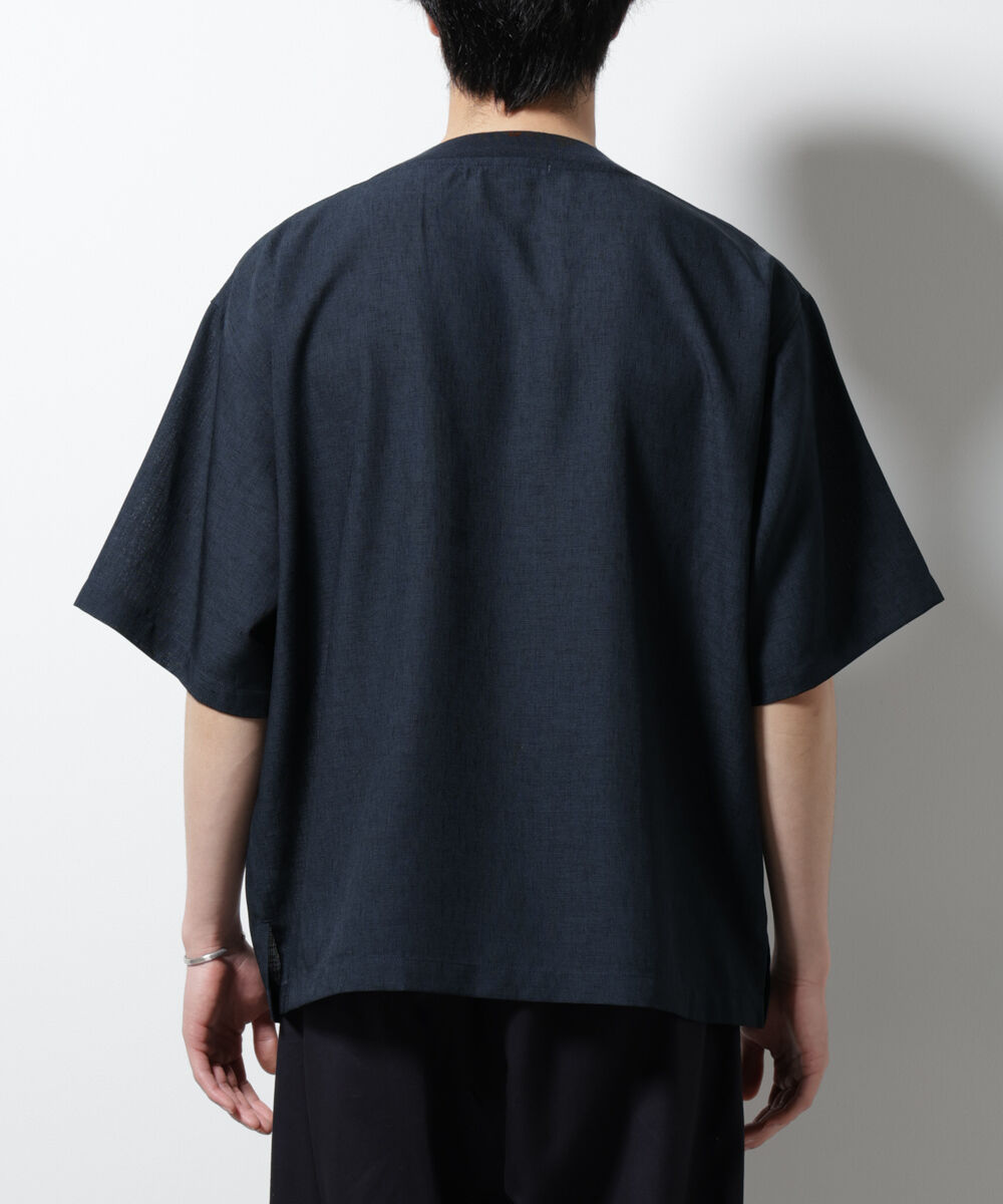 nano･universe「テックリネン布帛Tシャツ 半袖」|Tシャツ・カットソー|