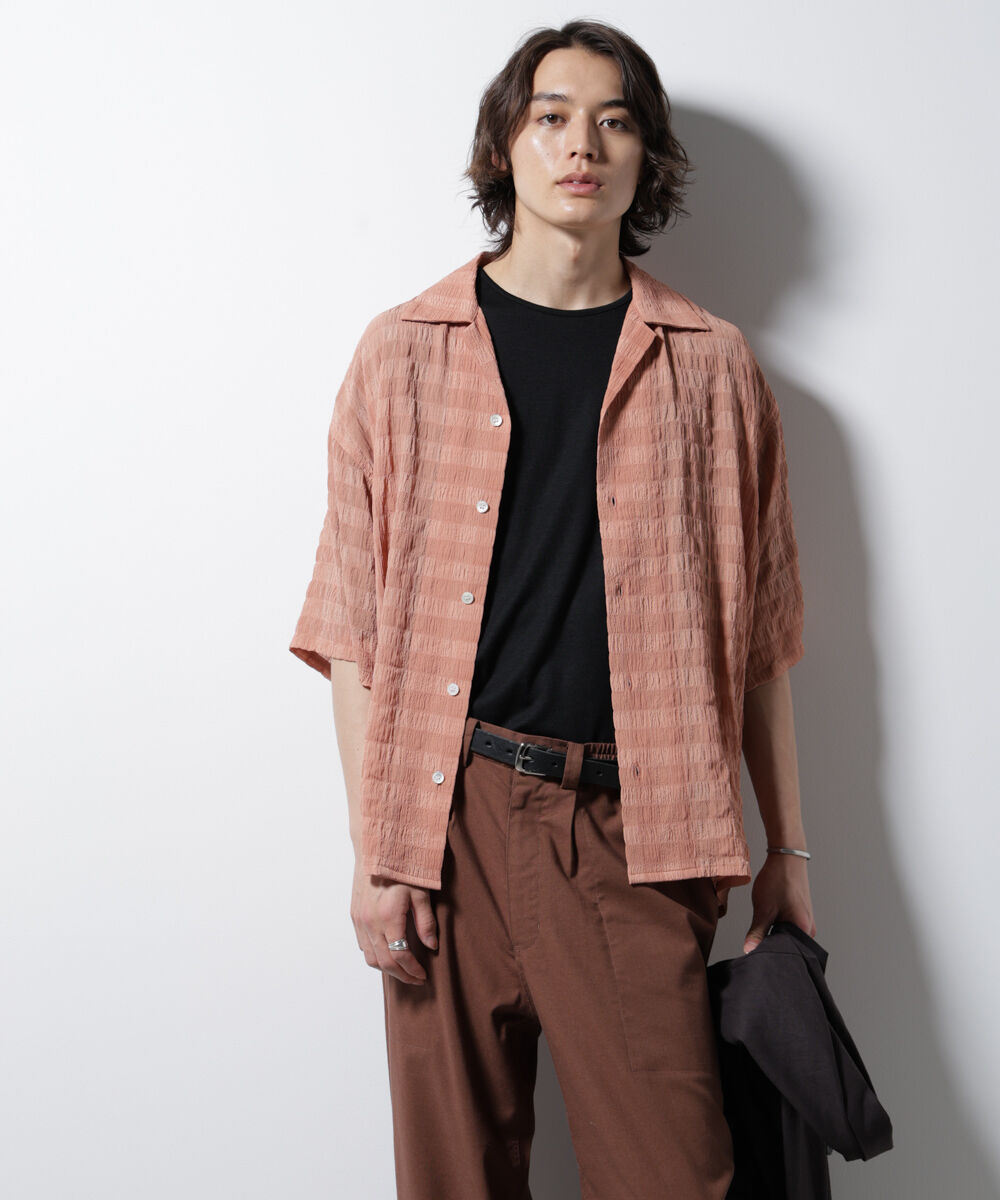 nano･universe「シースルーチェックシャツ」|シャツ・ブラウス|