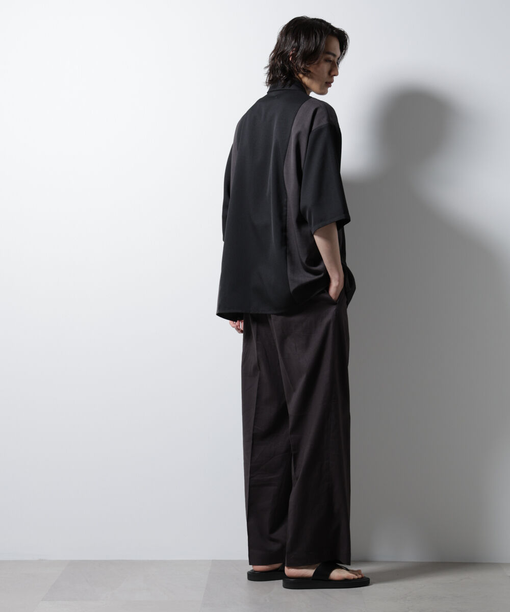 nano･universe「パネル切替バイカラーシャツ」|シャツ・ブラウス|