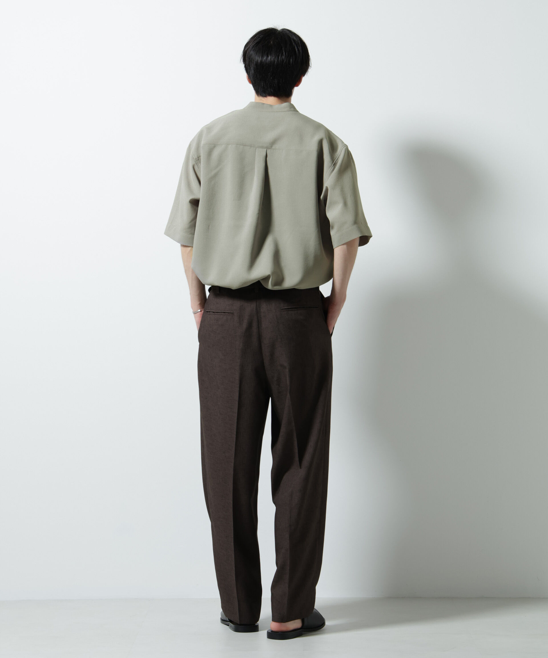 nano･universe「メランジドライプルオーバーシャツ（セットアップ可）」|シャツ・ブラウス|