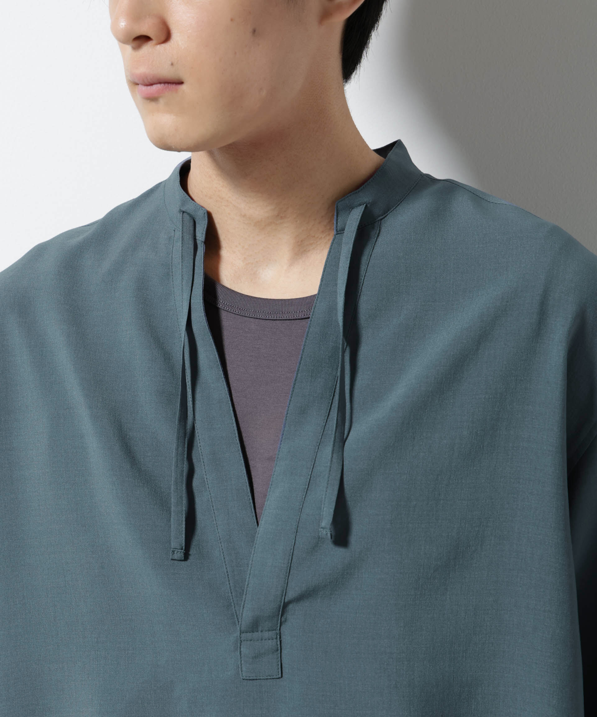 nano･universe「メランジドライプルオーバーシャツ（セットアップ可）」|シャツ・ブラウス|