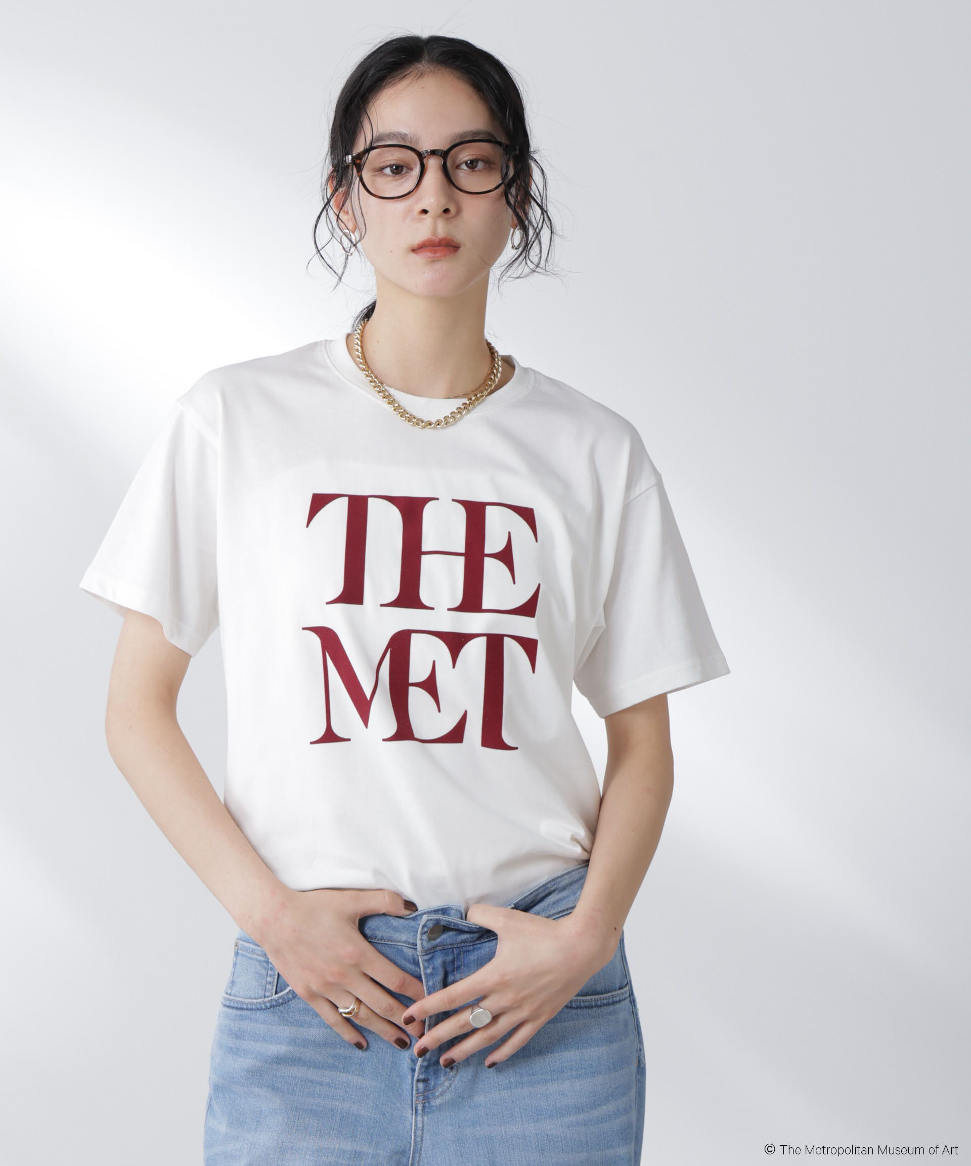nano･universe「The Met 別注ロゴプリントTシャツ」|Tシャツ・カットソー|パターン1