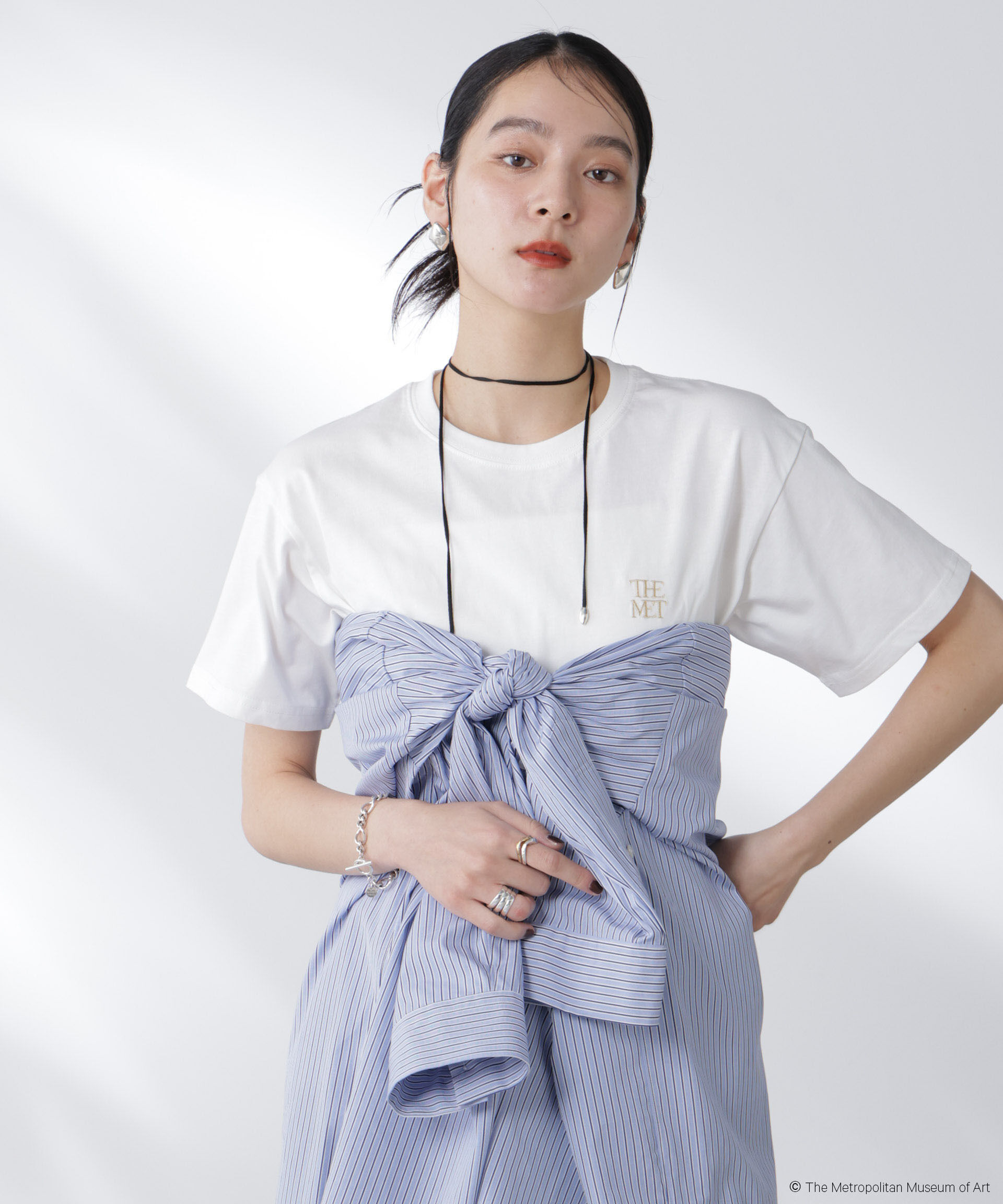 nano･universe「The Met 別注ロゴプリントTシャツ」|Tシャツ・カットソー|パターン21