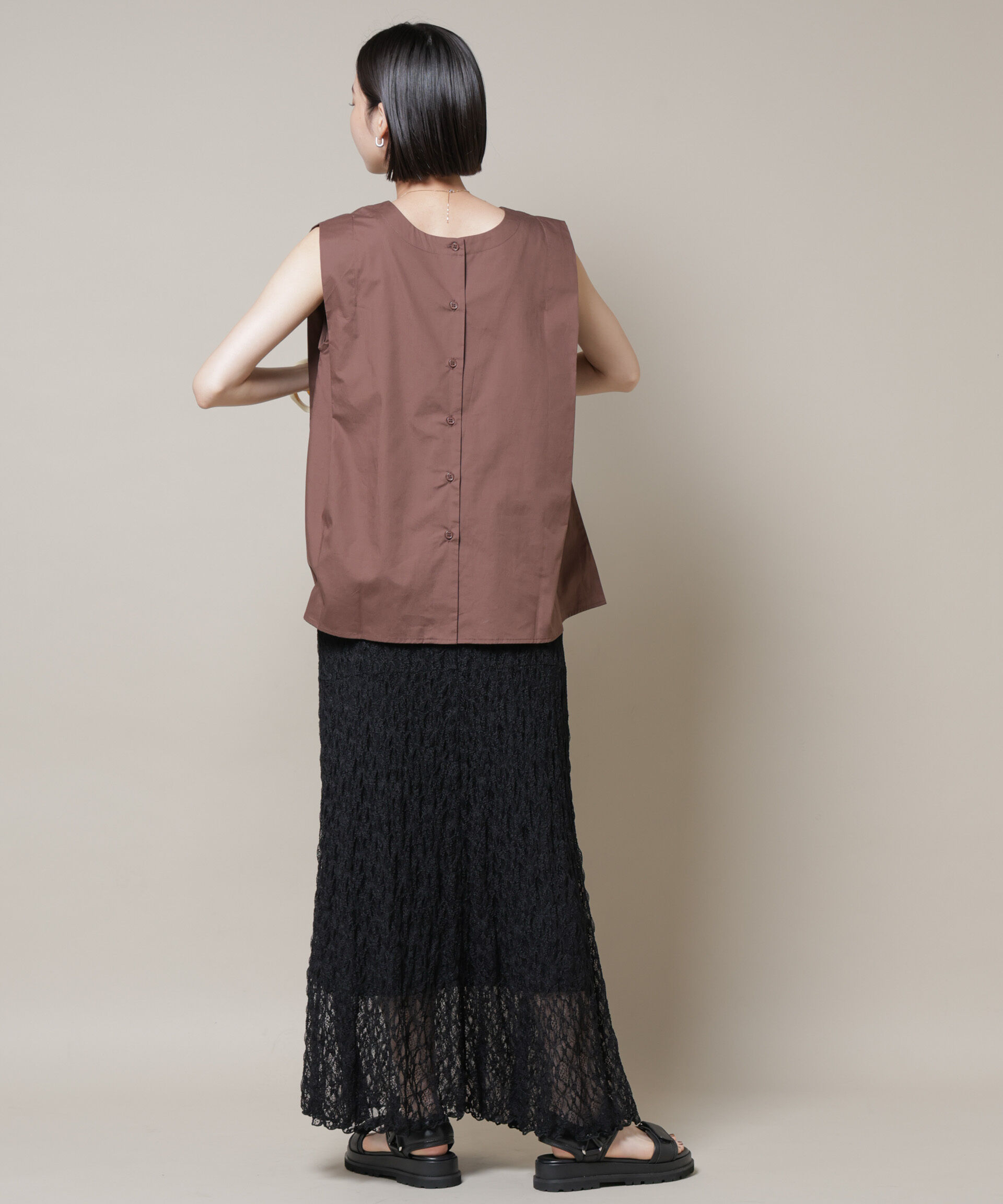 nano･universe「シアーレースフレアスカート(セットアップ可)」|スカート|