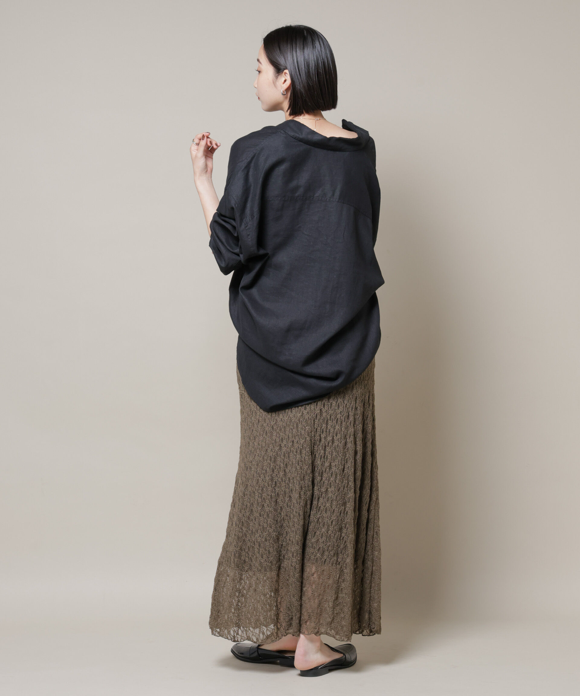 nano･universe「シアーレースフレアスカート(セットアップ可)」|スカート|