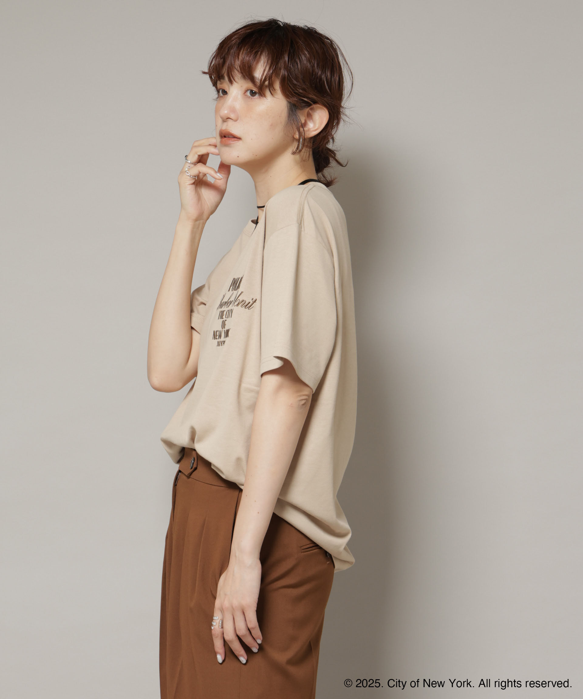 nano･universe「GOOD ROCK SPEED&times;Anti Soaked(R) 汗染み防止 NYC Tシャツ」|Tシャツ・カットソー|