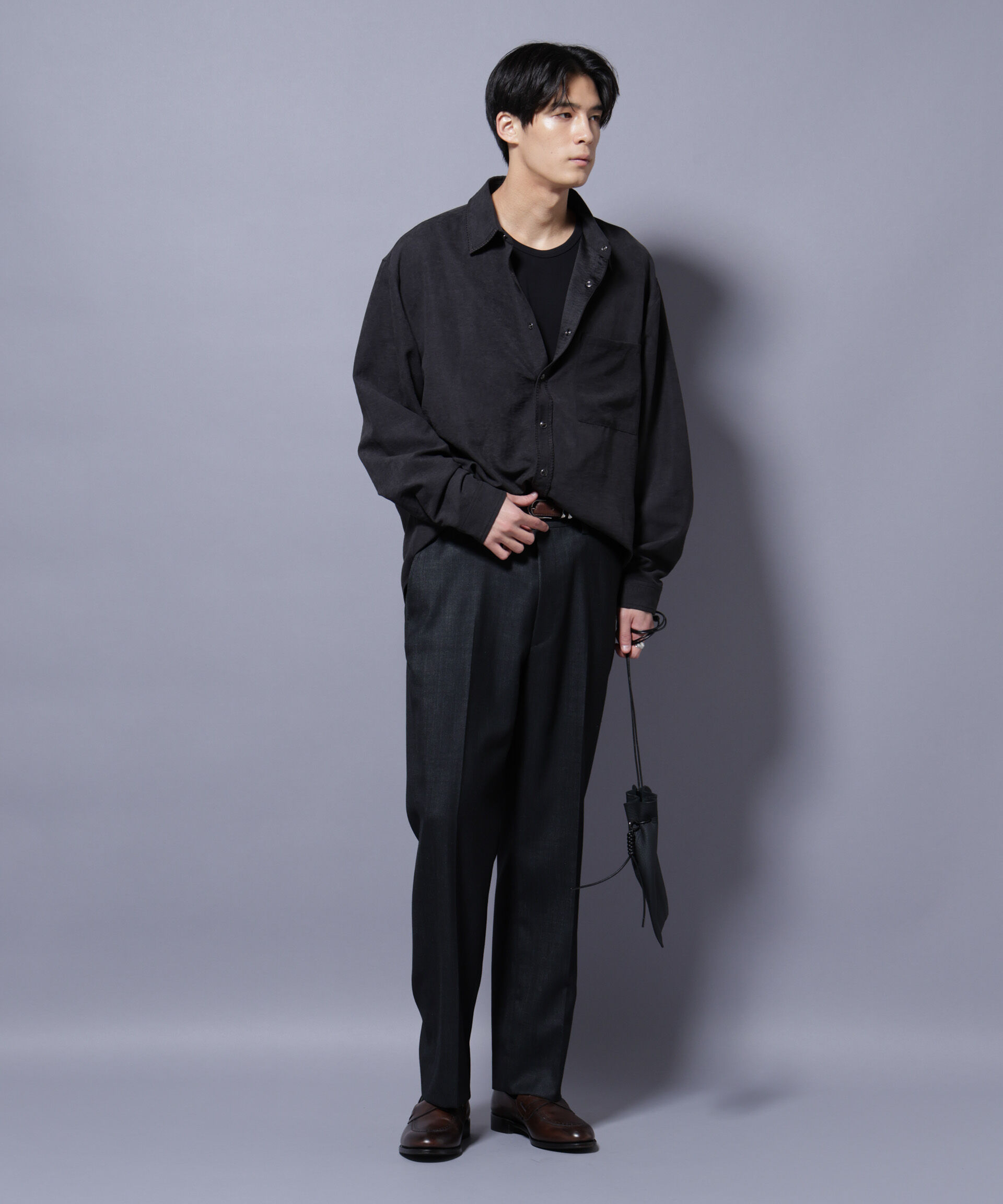 nano･universe「「N TROUSERS PREMIUM」ウールデニムストレートパンツ/STRETCH(セットアップ可)」|スーツ|