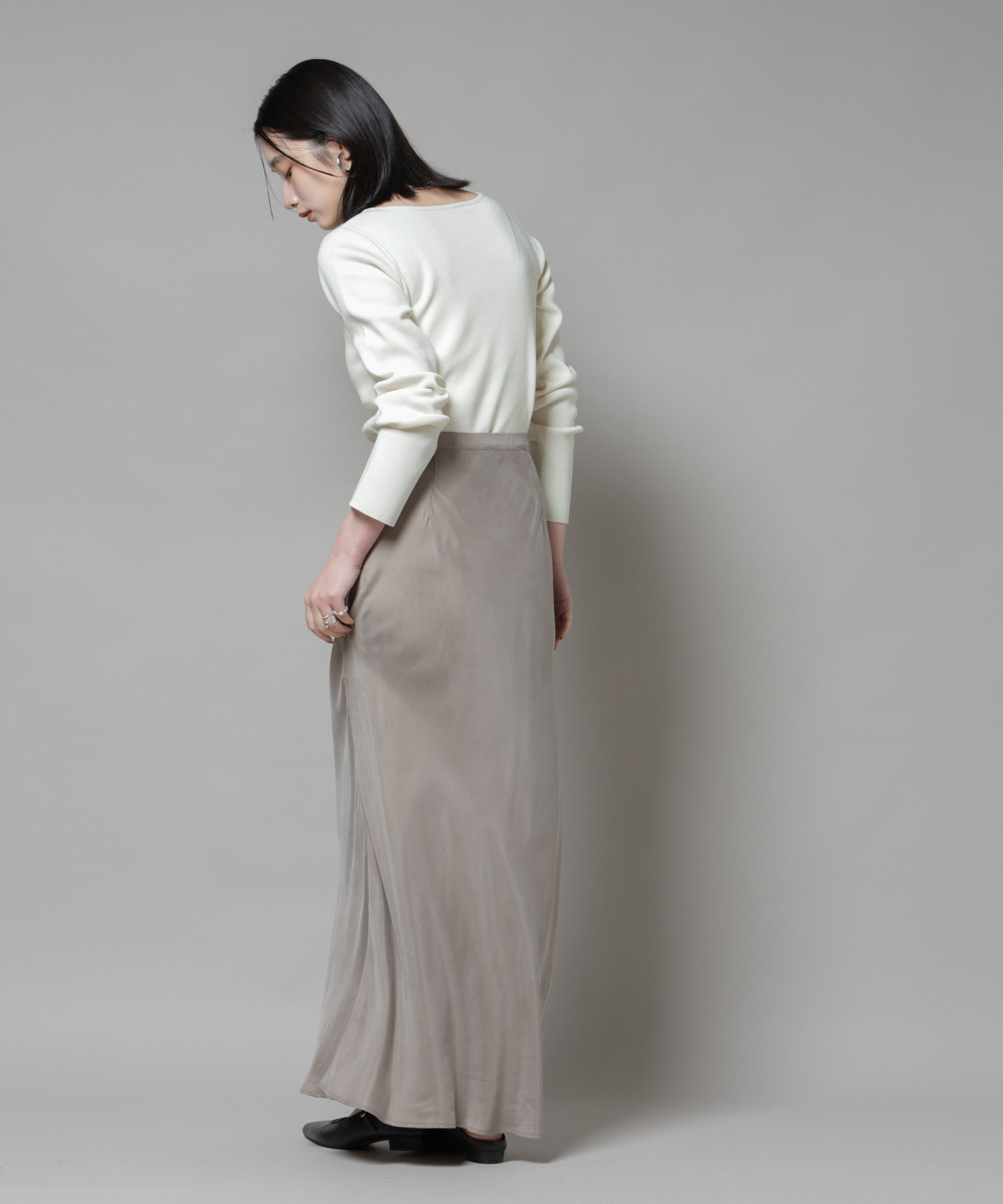 nano･universe「スクエア&ボートネック前後2wayニットプルオーバー」|ニット・セーター|