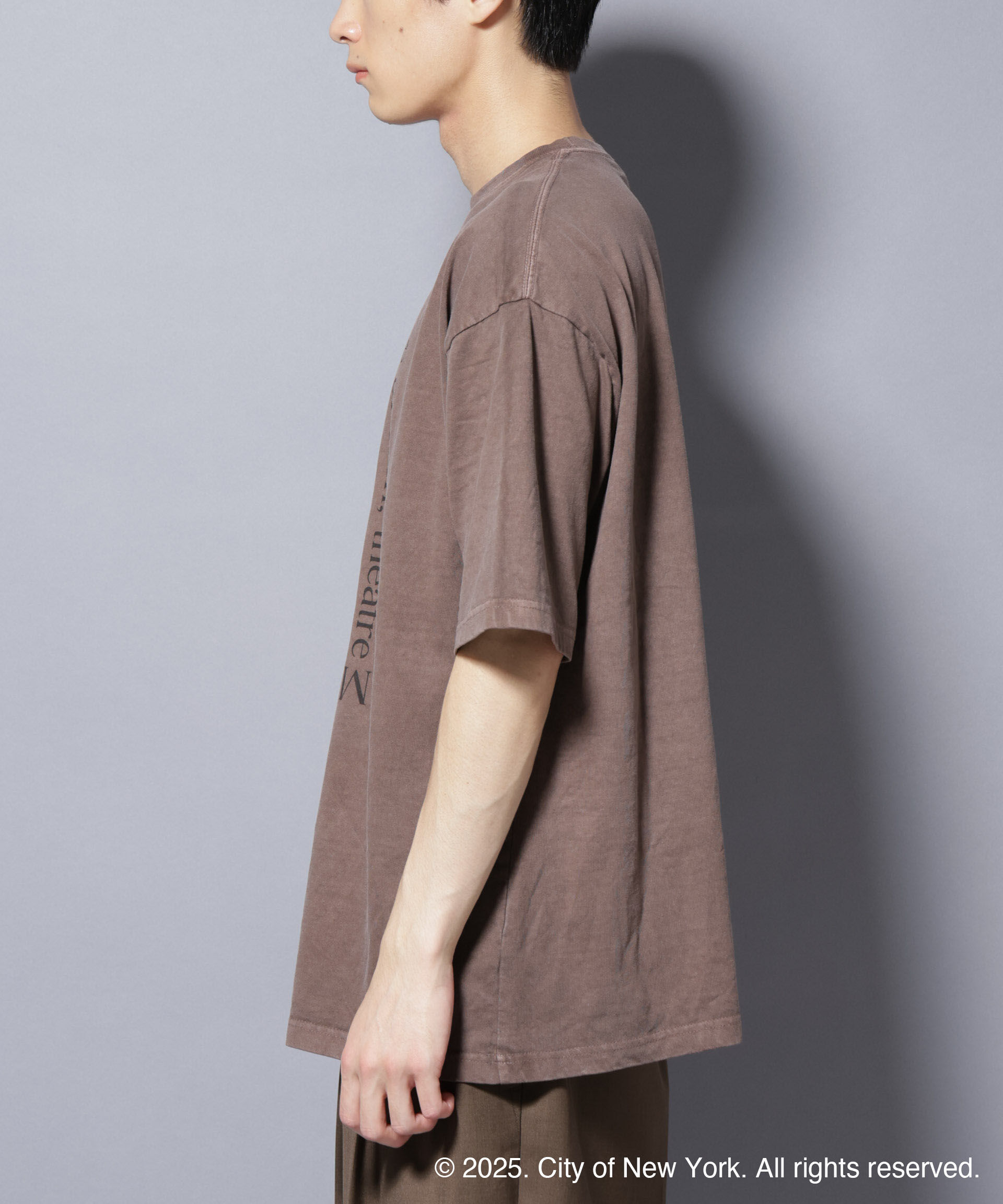 nano･universe「別注GOOD ROCK SPEED NYC 箔プリントＴシャツ」|Tシャツ・カットソー|