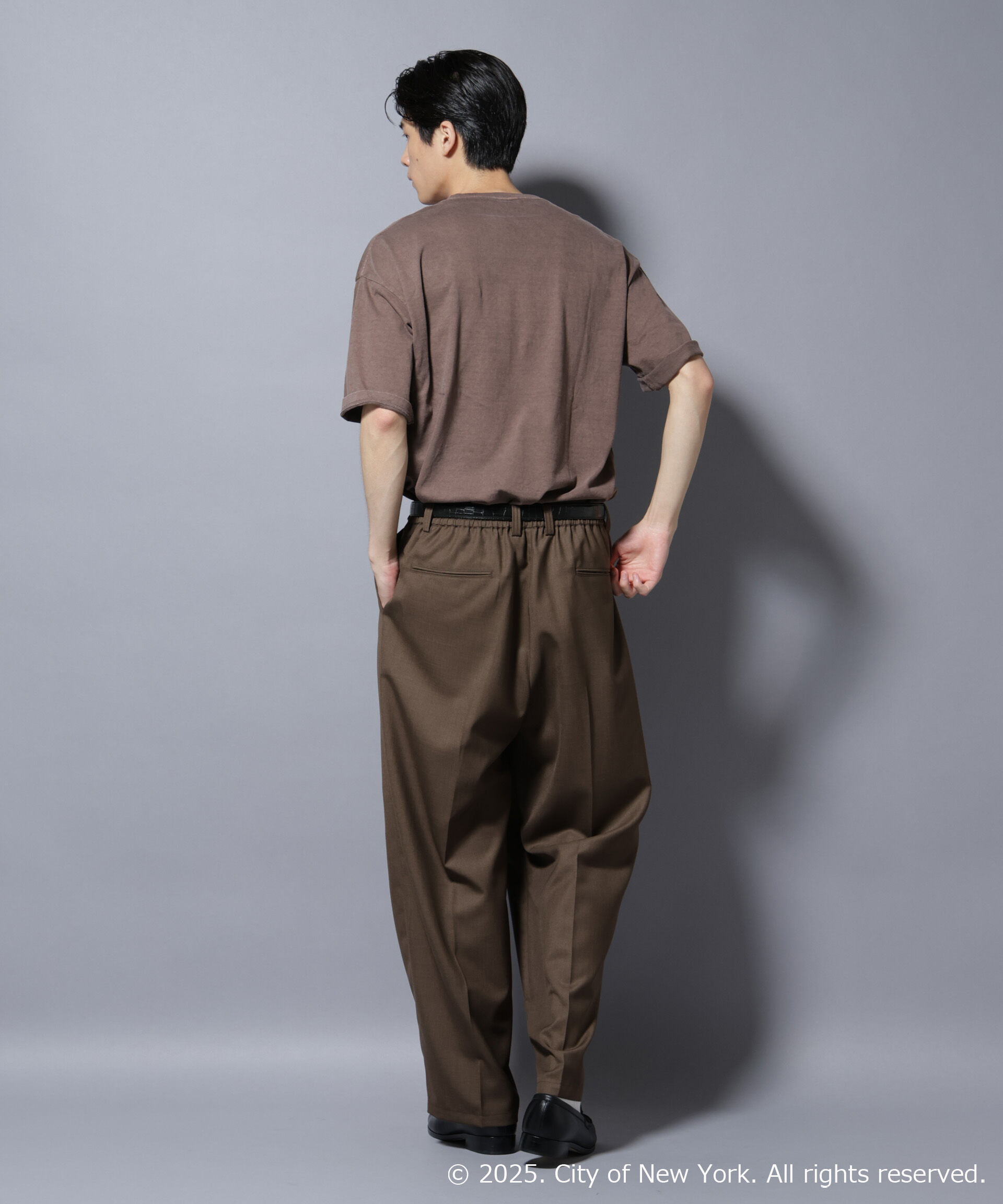 nano･universe「別注GOOD ROCK SPEED NYC 箔プリントＴシャツ」|Tシャツ・カットソー|