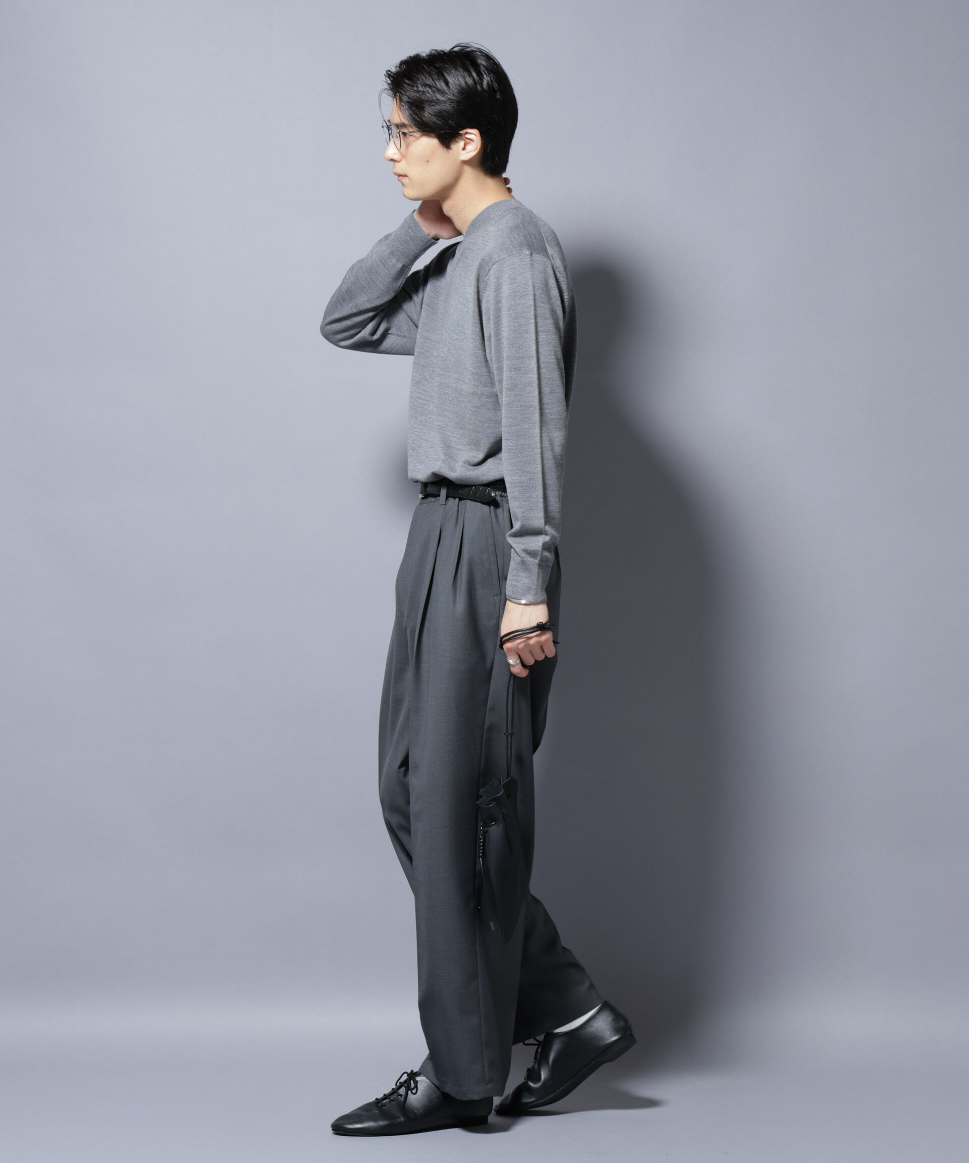 nano･universe「「大人のワイドパンツ」ドライギャバワイドイージースラックス」|チノ|