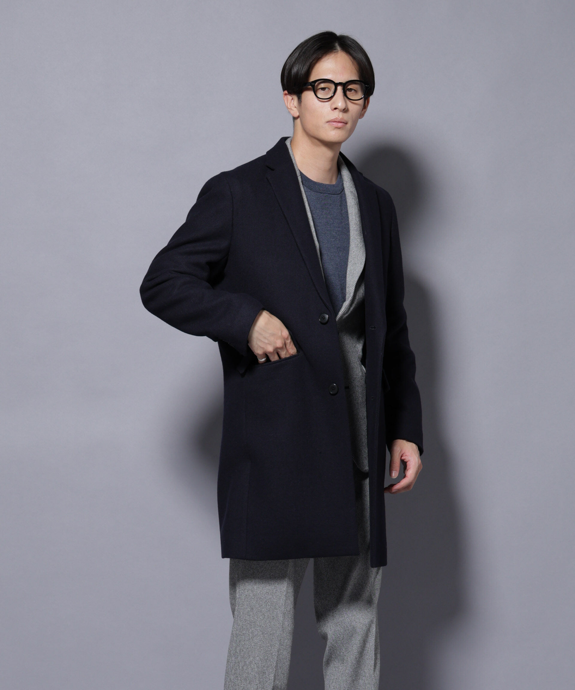 nano･universe「ウール/Nメルトンチェスターコート」|その他|