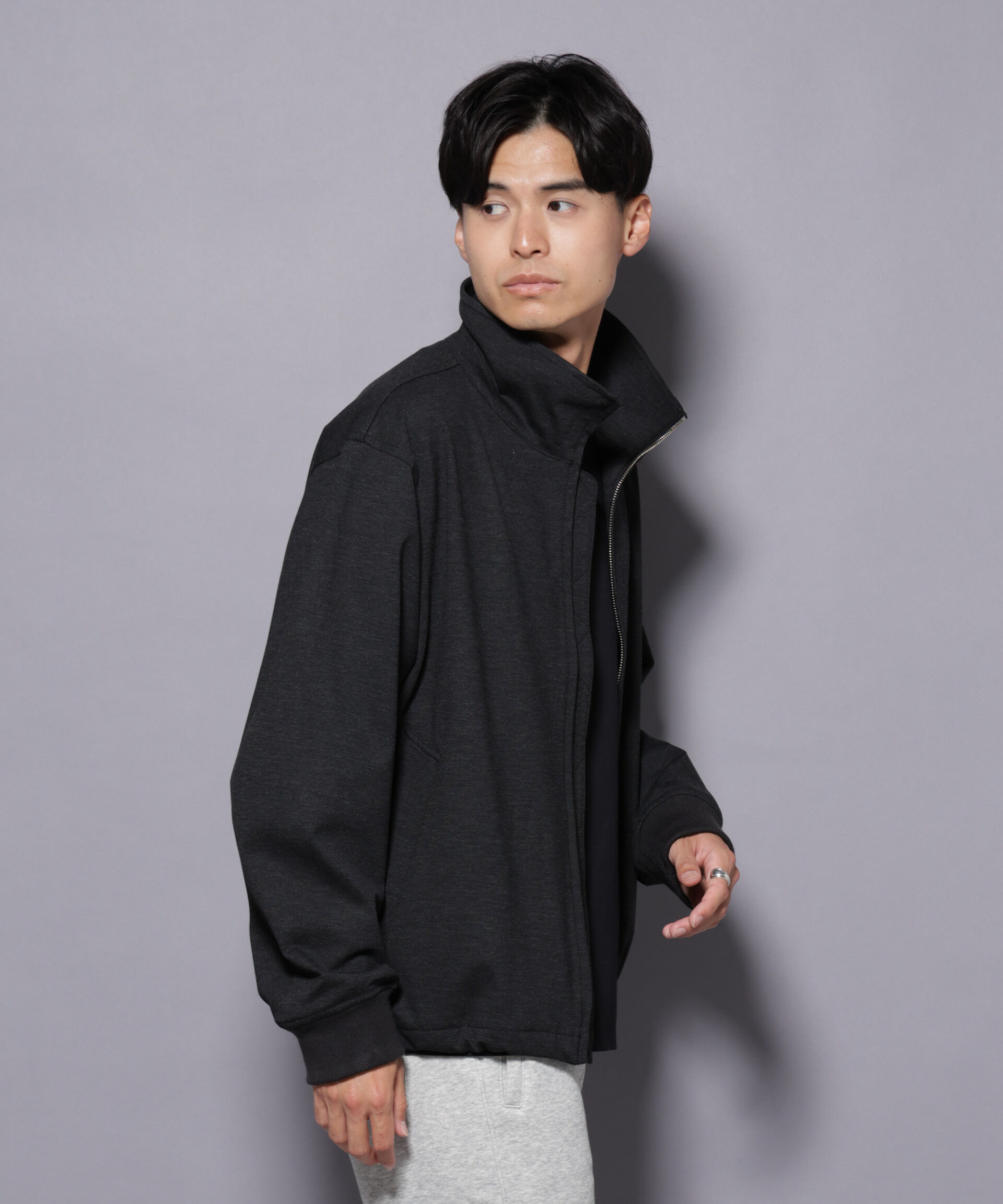 nano･universe「DELEGANTE TECH+ バルーンブルゾン」|ブルゾン・スタジャン|