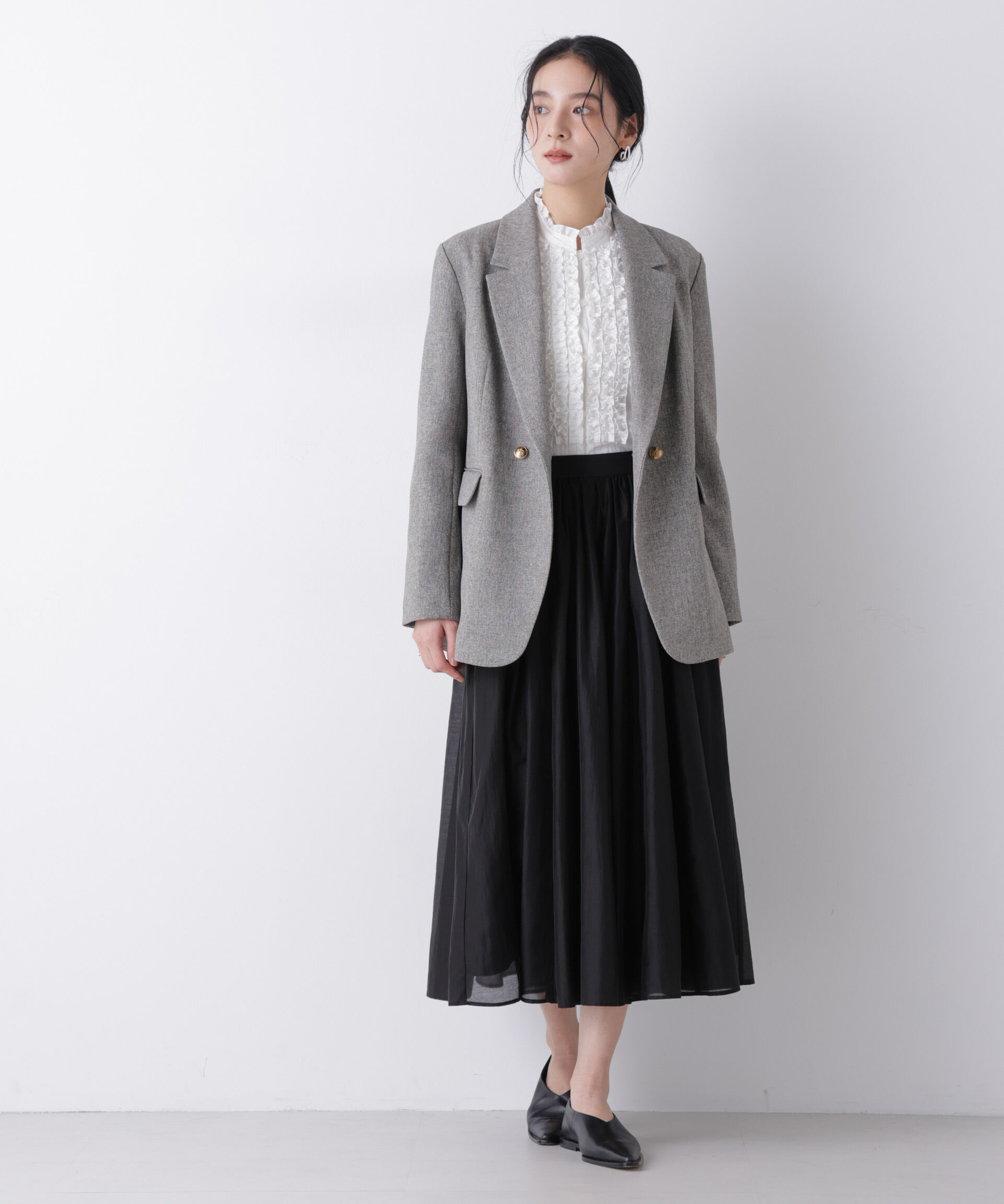 nano･universe「ツイーディーカルゼテーラードダブルジャケット」|テーラードジャケット|