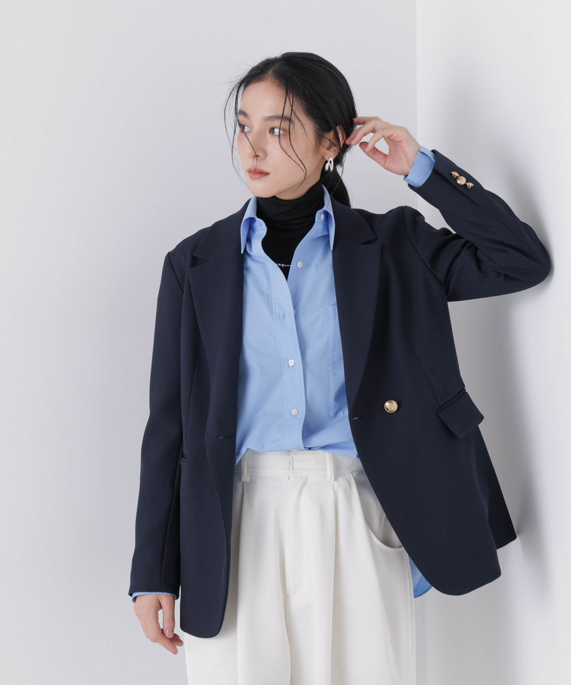 nano･universe「ツイーディーカルゼテーラードダブルジャケット」|テーラードジャケット|