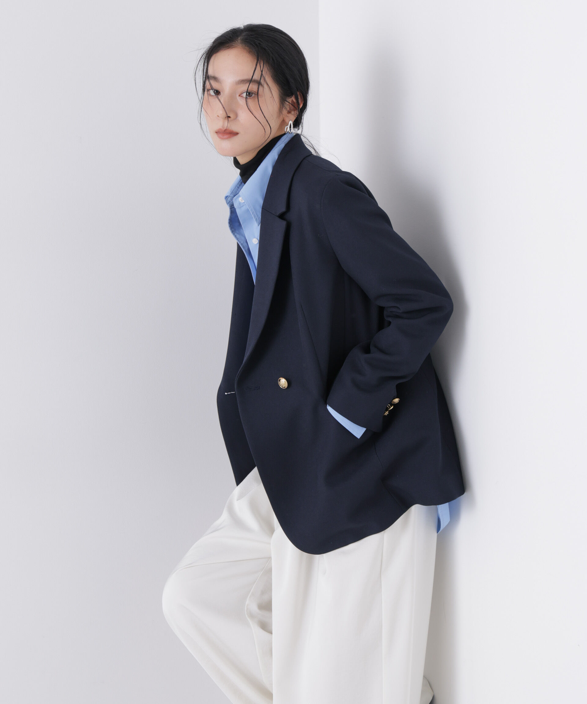 nano･universe「ツイーディーカルゼテーラードダブルジャケット」|テーラードジャケット|