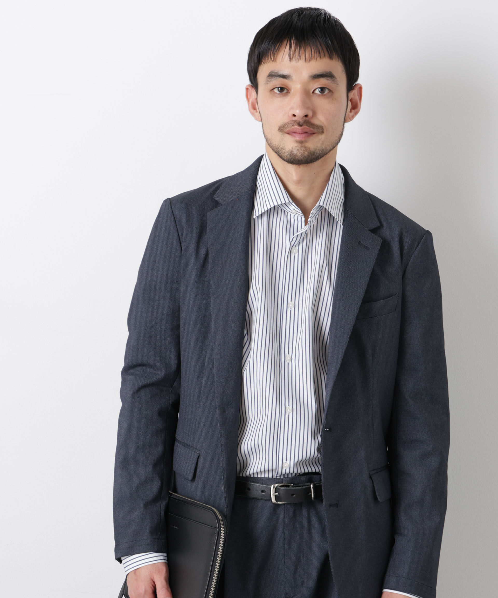 nano･universe「｢Damerino｣ 軽量ジャージーデニムライクストレッチセットアップ」|スーツ|