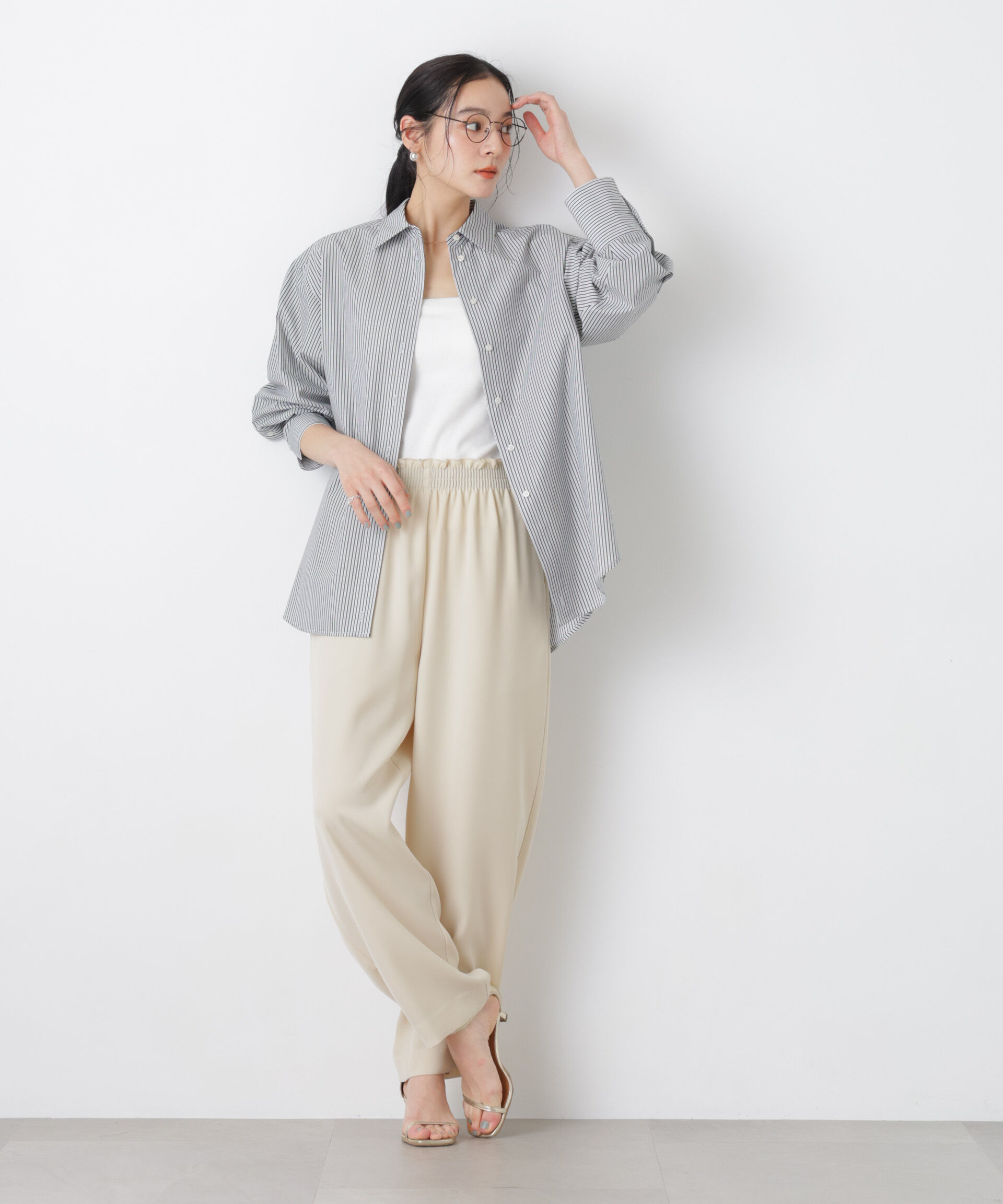 nano･universe「2wayオーバーシャツ」|シャツ・ブラウス|