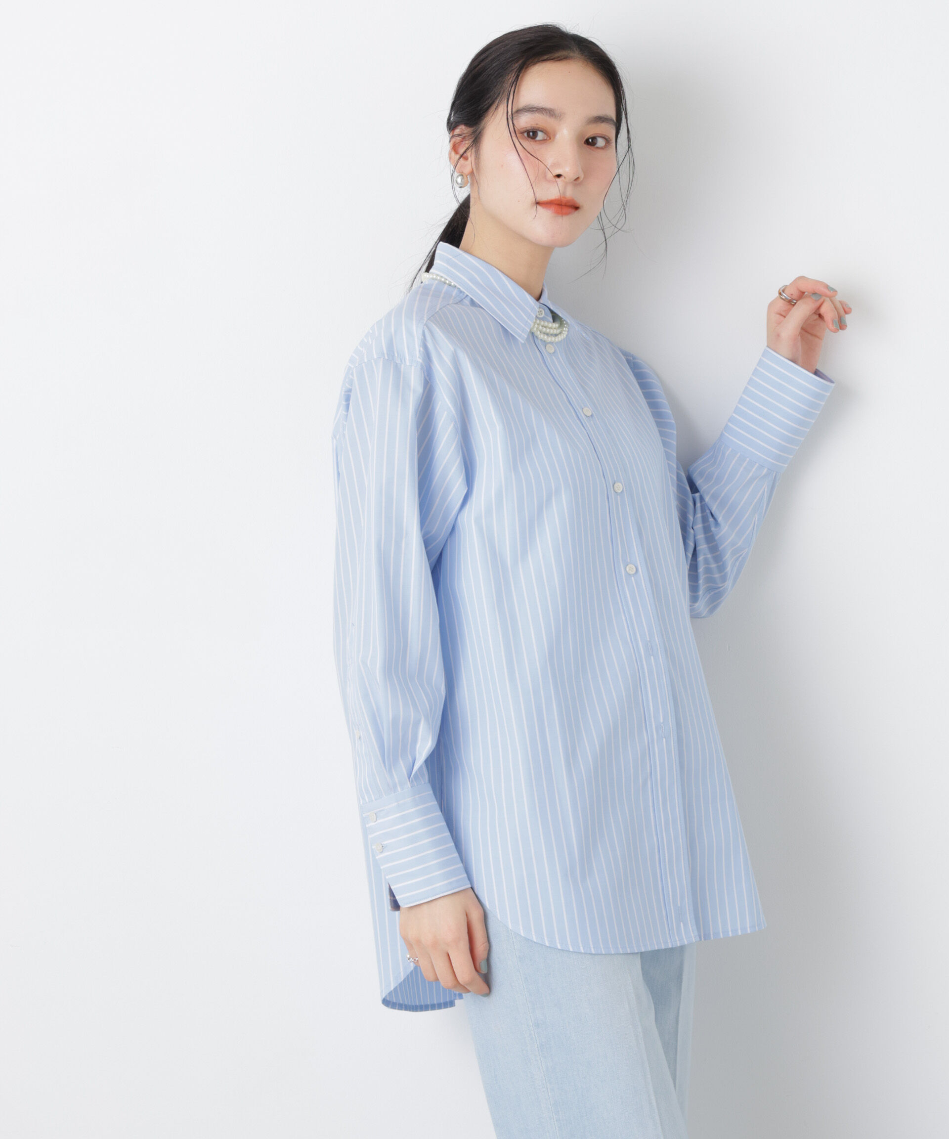 nano･universe「2wayオーバーシャツ」|シャツ・ブラウス|