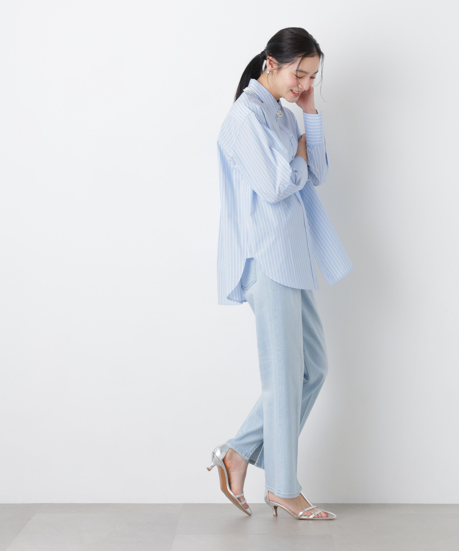 nano･universe「2wayオーバーシャツ」|シャツ・ブラウス|