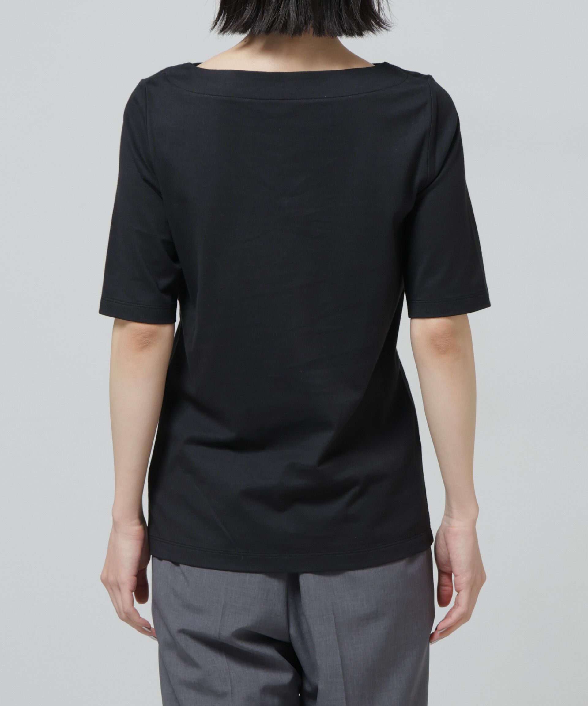 nano･universe「Anti Soaked(R) 汗染み防止ボートネックTシャツ」|Tシャツ・カットソー|