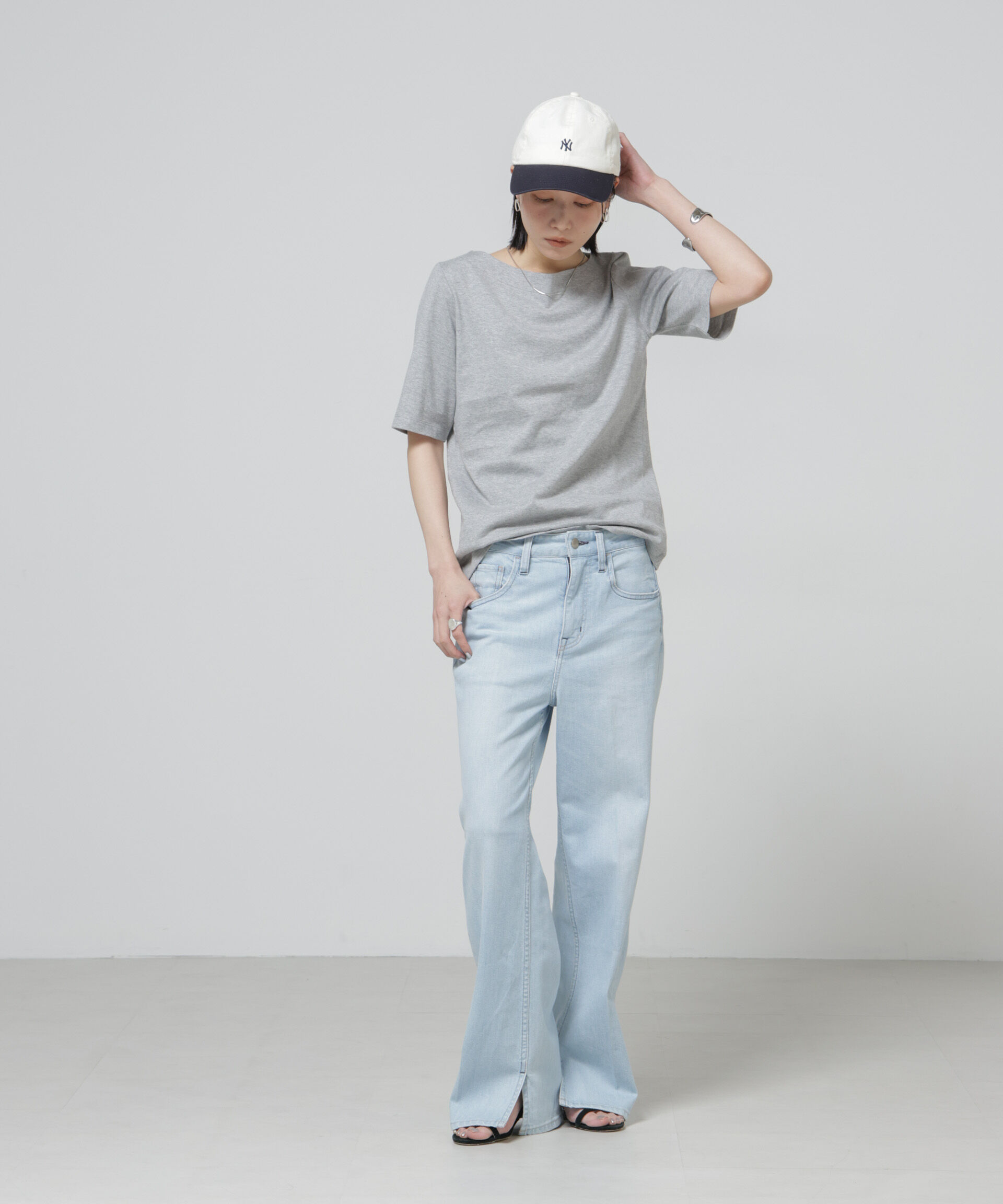 nano･universe「Anti Soaked(R) 汗染み防止ボートネックTシャツ」|Tシャツ・カットソー|