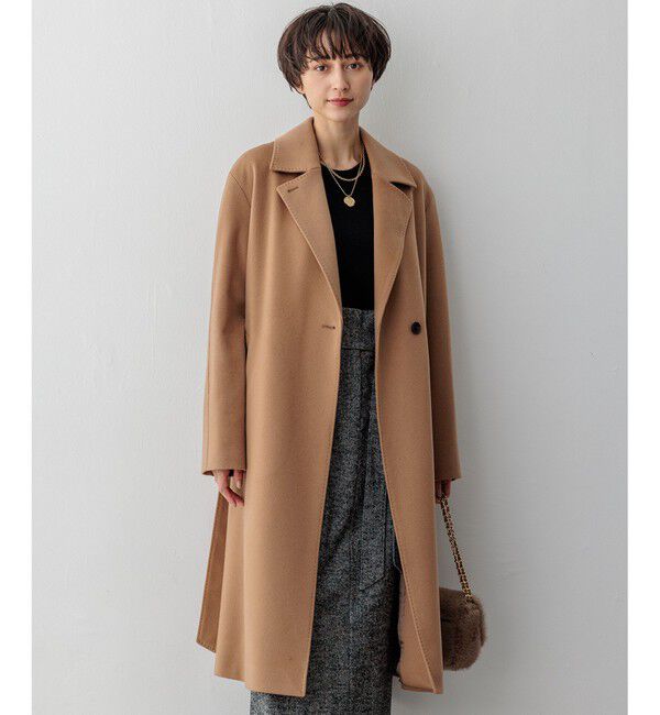 23区「MTRカシミヤライトビーバー チェスターコート」|チェスターコート|キャメル系
