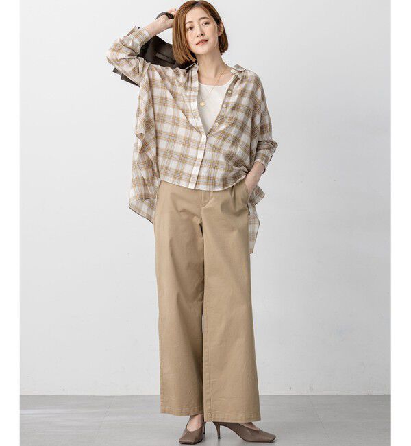 23区「【洗える】シャイニーリブ タンクトップ」|タンクトップ|