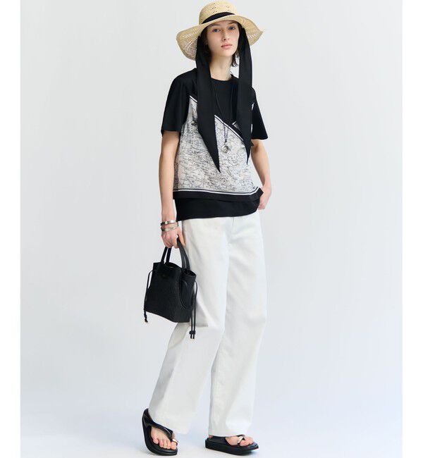 23区「【見上愛さん着用/Oggi掲載/接触冷感】23区DENIM サマー ストレート ワイド パンツ」|デニム|