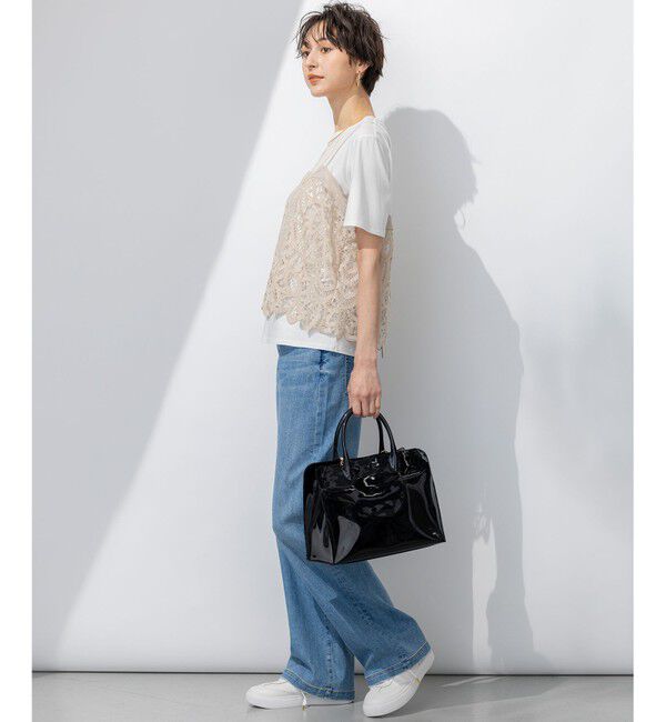 23区「【見上愛さん着用/Oggi掲載/接触冷感】23区DENIM サマー ストレート ワイド パンツ」|デニム|
