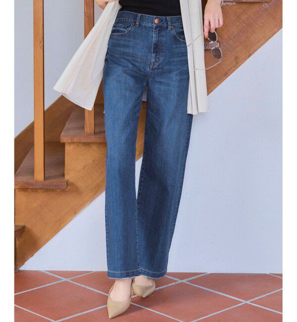 23区「【見上愛さん着用/Oggi掲載/接触冷感】23区DENIM サマー ストレート ワイド パンツ」|デニム|ｳｫｯｼｭﾄ