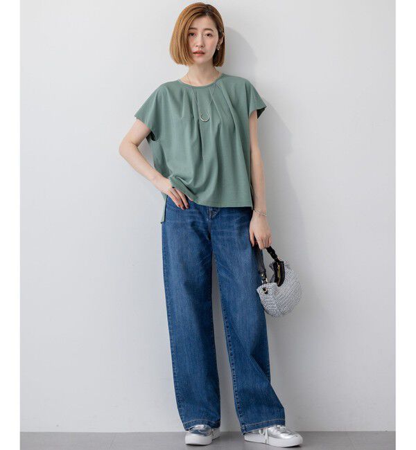 23区「【見上愛さん着用/Oggi掲載/接触冷感】23区DENIM サマー ストレート ワイド パンツ」|デニム|