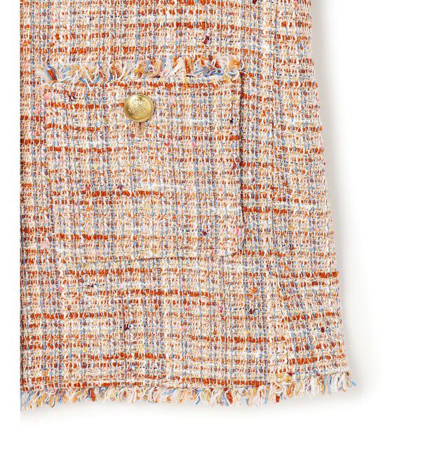 23区「【CanCam掲載】GIOLICAツイード ノーカラー ボタン ジャケット」|その他|