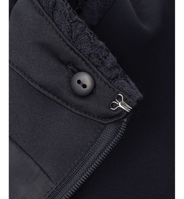 23区「【セットアップ対応/洗える】トリアセダブルジョーゼット 襟付き ワンピース」|ワンピース|