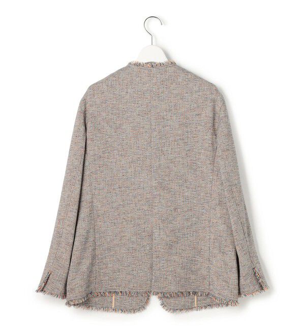 23区「リネンライクブッチャー フリンジノーカラージャケット」|その他|