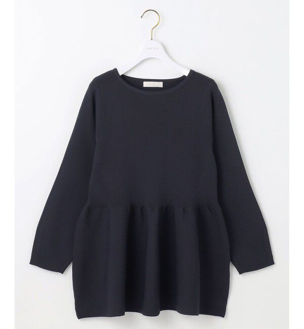 ANY SIS「【洗える】スポンディッシュペプラム ニット」|ニット・セーター|