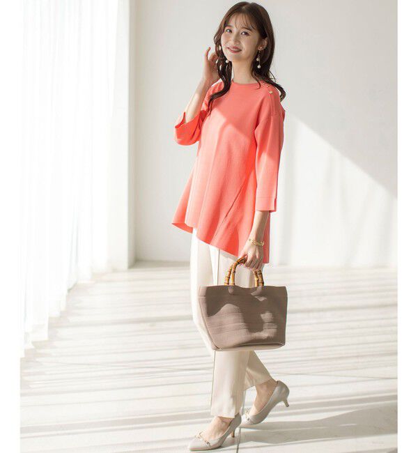 ANY SIS「【UVカット・洗える】フレアニット チュニック」|ニット・セーター|