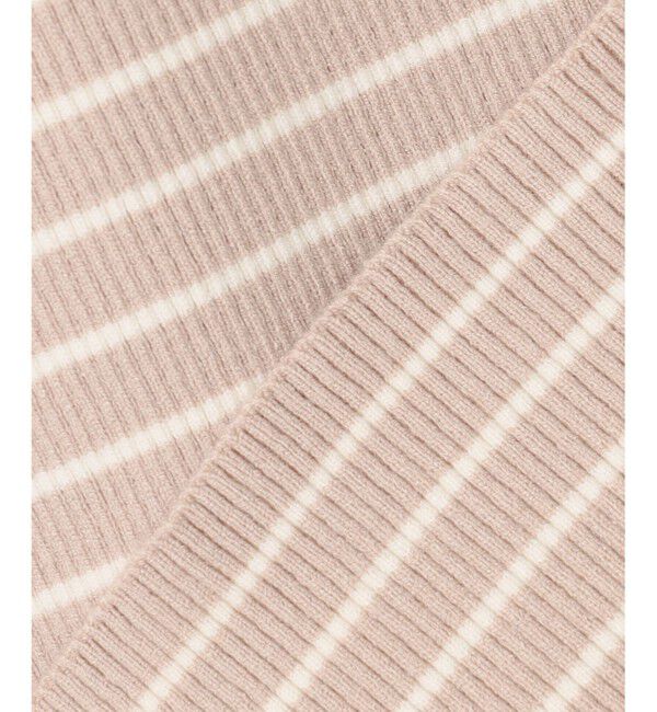 ANY SIS「CICA加工 フリルネック プルオーバー」|ニット・セーター|