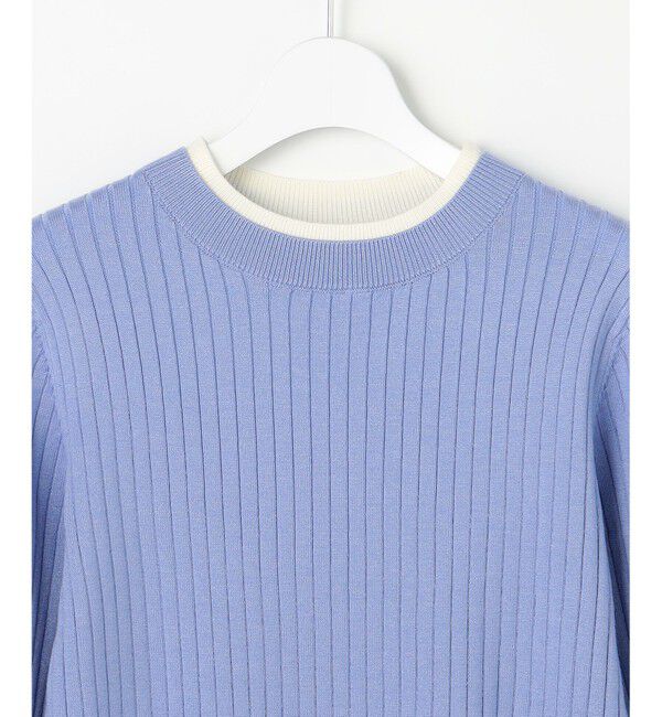 ANY SIS「【WEB・一部店舗限定】ダブルカラー ニット」|ニット・セーター|