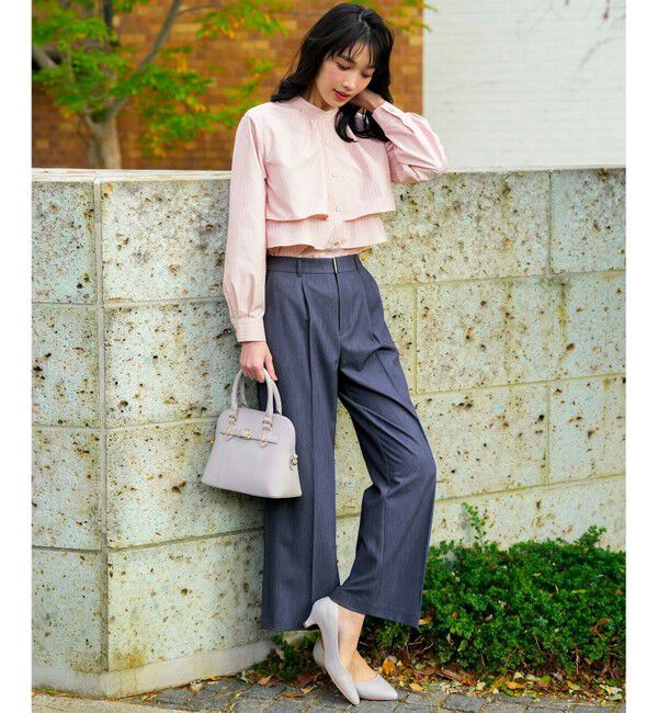 ANY SIS「ラッフルレイヤード ブラウス」|シャツ・ブラウス|