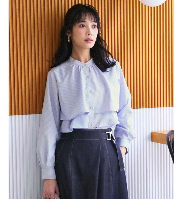 ANY SIS「ラッフルレイヤード ブラウス」|シャツ・ブラウス|ﾌﾞﾙｰｽﾄ