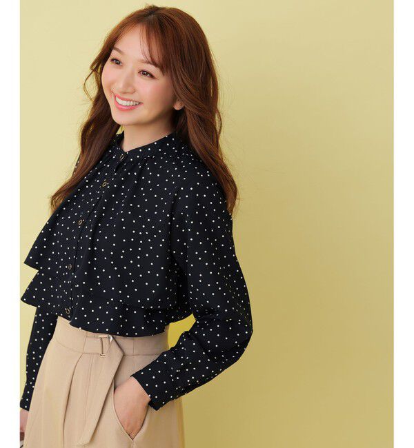 ANY SIS「ラッフルレイヤード ブラウス」|シャツ・ブラウス|