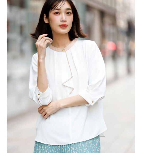 ANY SIS「ボウタイツイル ブラウス」|シャツ・ブラウス|