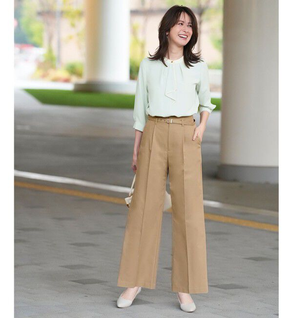 ANY SIS「ボウタイツイル ブラウス」|シャツ・ブラウス|