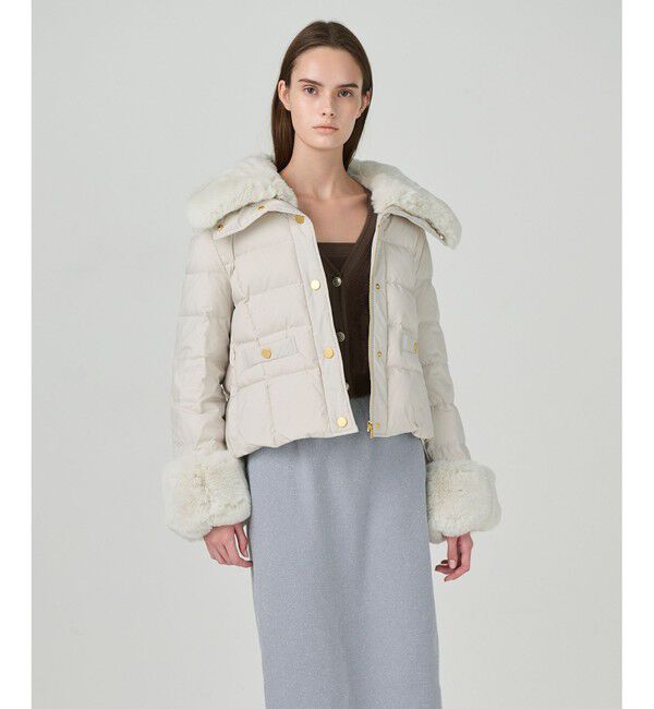 GRACE CONTINENTAL「ファーショートダウンジャケット」|ダウン|キナリ