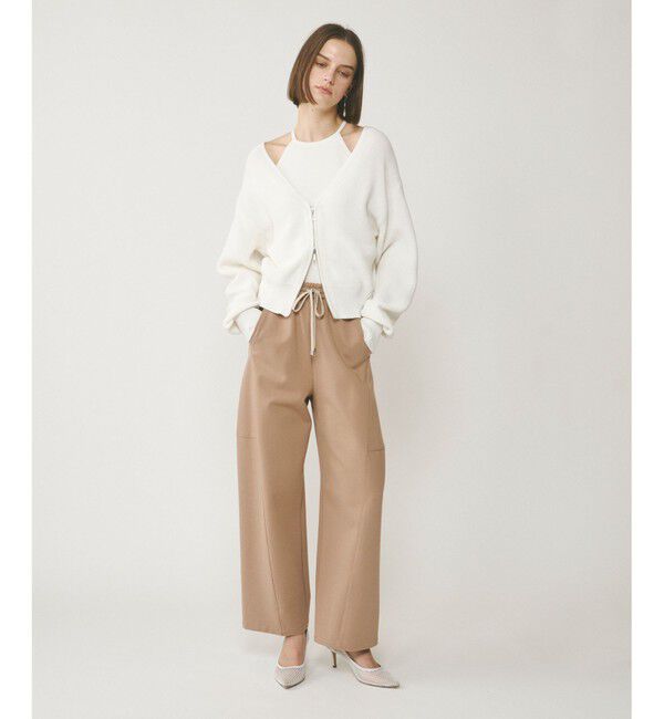  「ハイゲージ畦ニットカーディガン」|カーディガン|